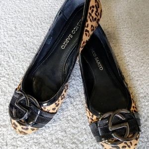 Leopard print cajun flats.